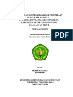 Peningkatan Dan Maksimalisasi Pemompaan Lumpur Pit B Panel 1 Pt. Darma Henwa Tbk. Kec. Bengalon, Kabupaten Kutai Timur Provinsi Kalimantan Timur