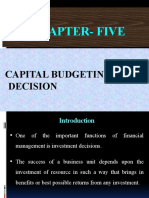 Chapter-Five: Capital Budgeting Decision