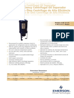 Separador de Óleo Centrifugo de Alta Eficiência