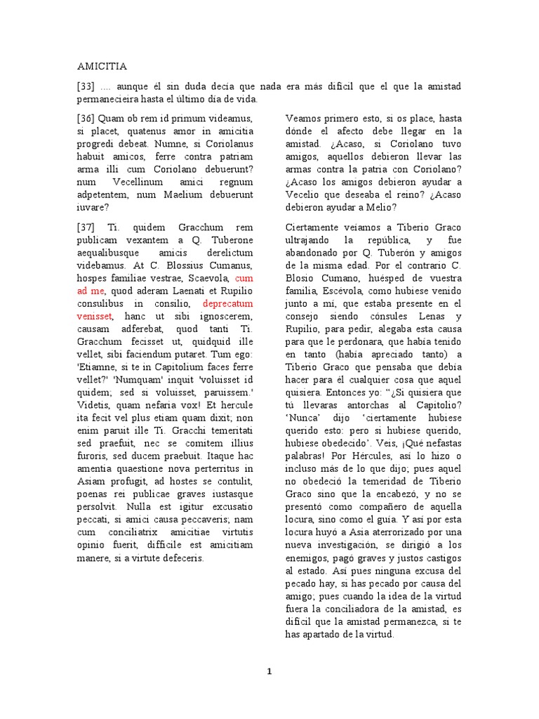 AMICITIA | PDF