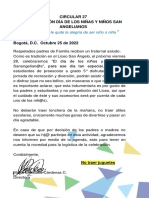 Circular 27 Celebración Día de Los Niñ@s San Angelianos 2022