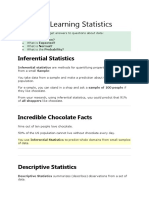 Machine Learning Statistics