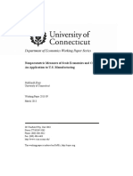 Nonparametric Measures of Scale Economies and Capacity Utilization: An Application To U.S. Manufacturing