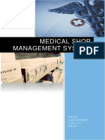 Class 12 CS Project - Medical Shop Management System 