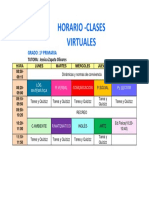 1ºp - Horario - Clases Virtuales