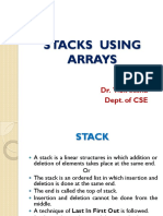 Stacks Using Arrays