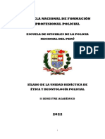 SILABO ÉTICA y DEONTOLOGÍA POLICIAL EOPNP 2022 - II