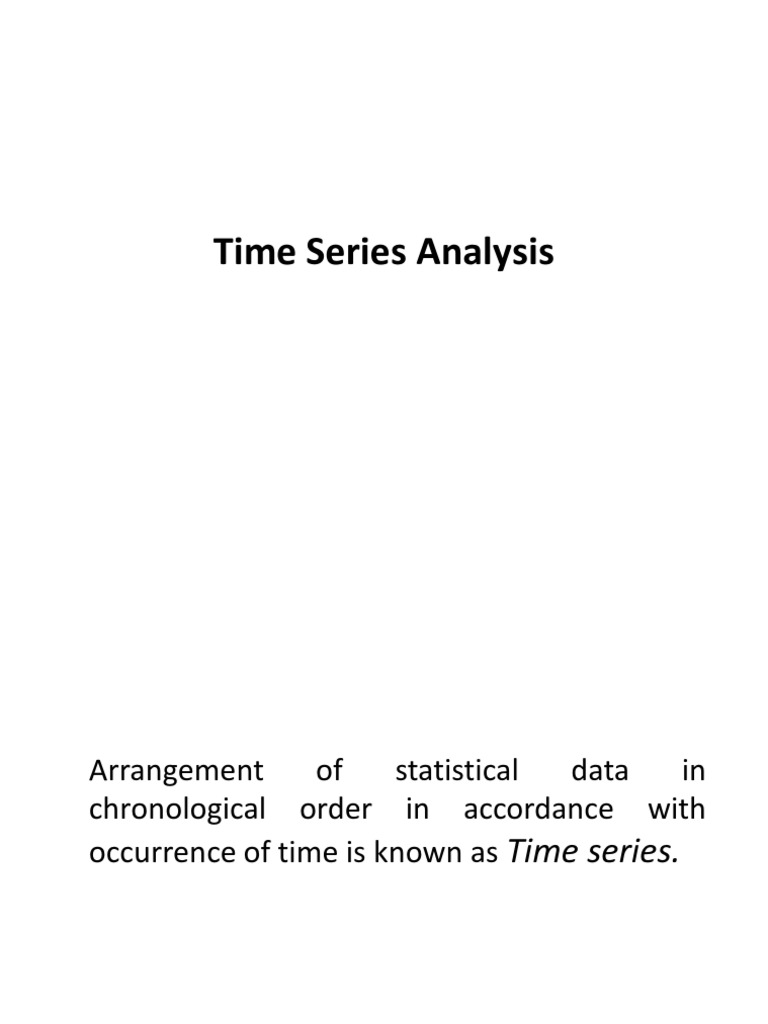 Time Series | PDF | Seasonality | Time Series
