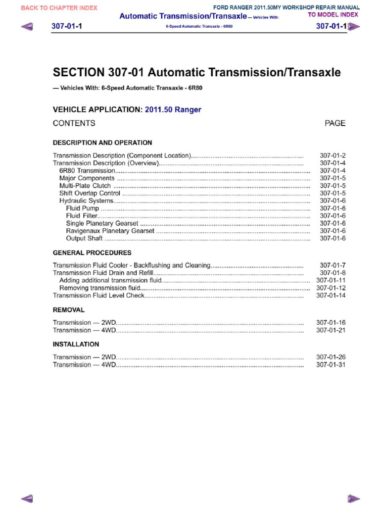 2008 FORD RANGER WORKSHOP MANUAL PDF intelligence overview