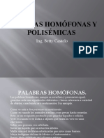 Palabras Homofonas-Polisemicas