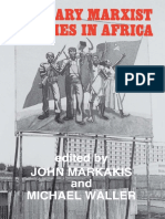 Military Marxist Regimes in Africa by John Markakis, Michael Waller 