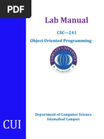 New-Oop Lab Manual Sp22 - v3.1