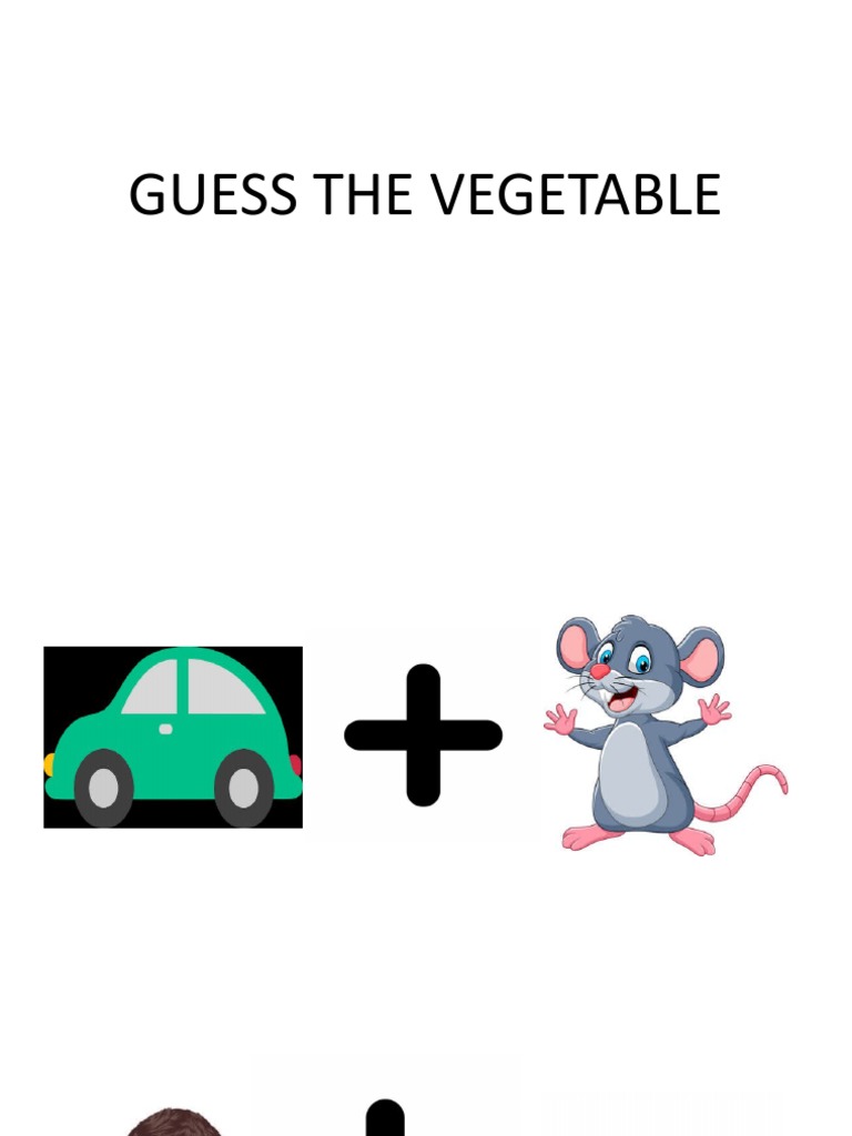 Game (Guess The Vegetable PDF