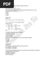 Mega Mock Test - Analog Communication - CJ Sir