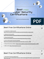 Best Cyber Security Certifications: (FREE)