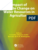 Impact of Climate Change On Water Resources in Agriculture-CRC Press (2016)