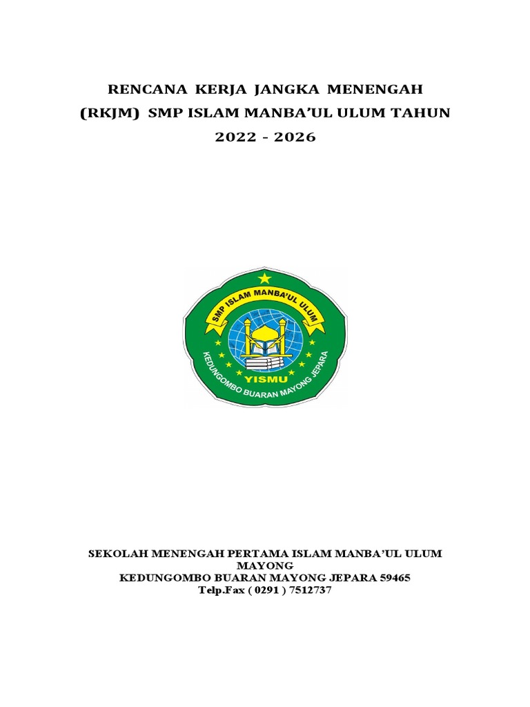 RKJM SMP Islam Manba'ul Ulum 2022-2026 | PDF