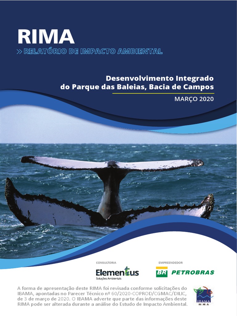 RIMA do Parque das Baleias, Bacia de Campos | PDF | Gás natural | Petróleo