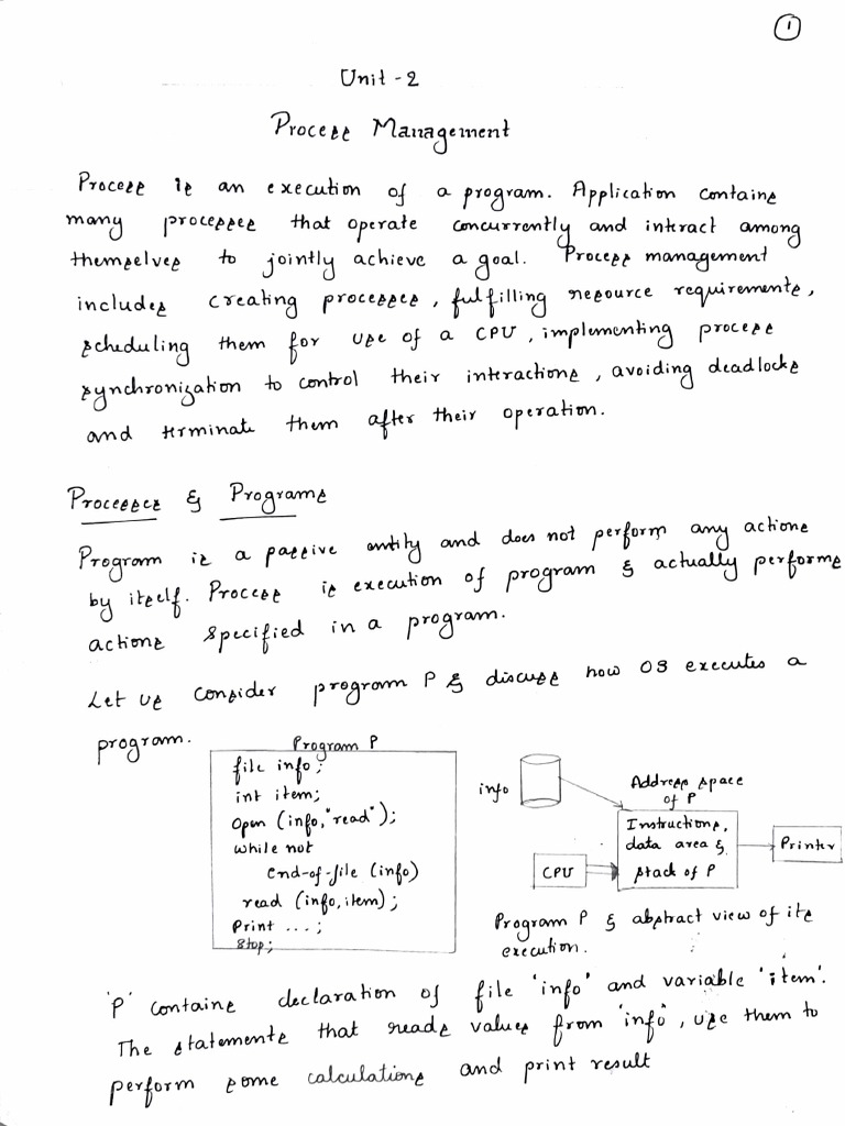 OS Unit 2 | PDF