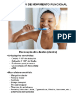 Escovação dentes: movimentos articulares e musculatura envolvida