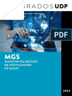 Folleto Magister en Gestion de Instituciones de Salud Udp 2022