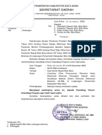 Surat Undangan Coaching Clinic Penyusunan Renja RB Perangkat Daerah Serta Sosialisasi Aplikasi Si-Rb