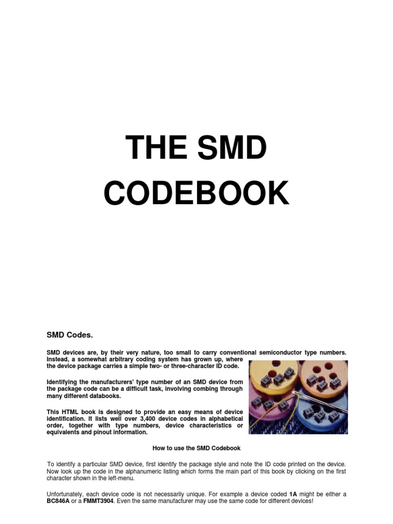 SMD Device Code Identification Guide | PDF | Transistor | Field Effect ...