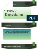 Financial Accounting - Depreciation Methods and Causes