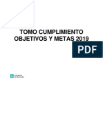 Tomo Cumplimiento Objetivos Y Metas 2019