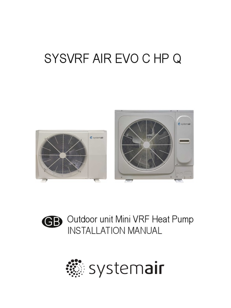 Mini VRF Heat Pump Installation Guide | PDF | Pipe (Fluid Conveyance ...