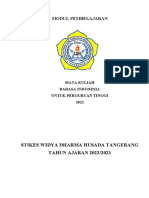 Modul Mata Kuliah Bahasa Indonesia