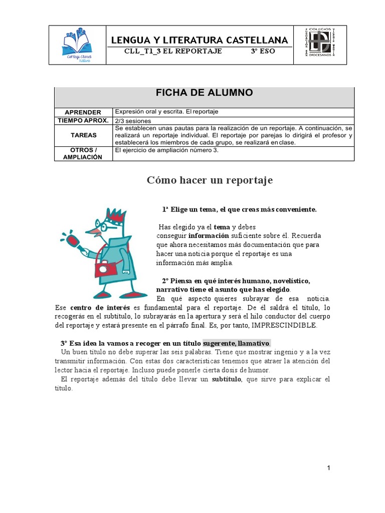 CLL T1 3a El Reportaje PDF
