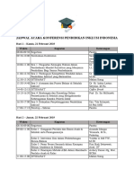 Jadwal Acara Konferensi Pendidikan Inklusi Indonesia