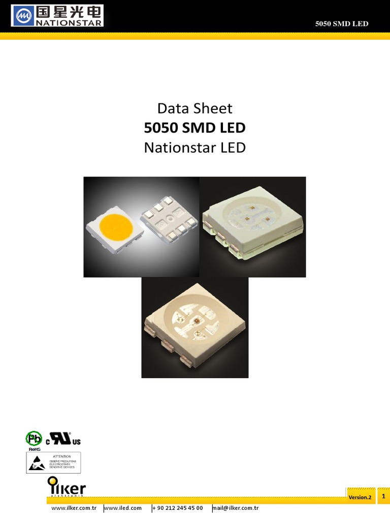 Data Sheet Nationstar LED PDF Electrostatic Discharge Light