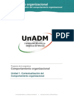 Unidad 1. Comportamiento Organizacional - Contenido Nuclear