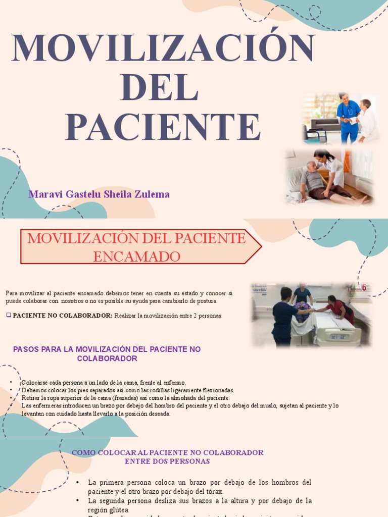 Movilización Segura del Paciente Encamado | PDF | Hombro