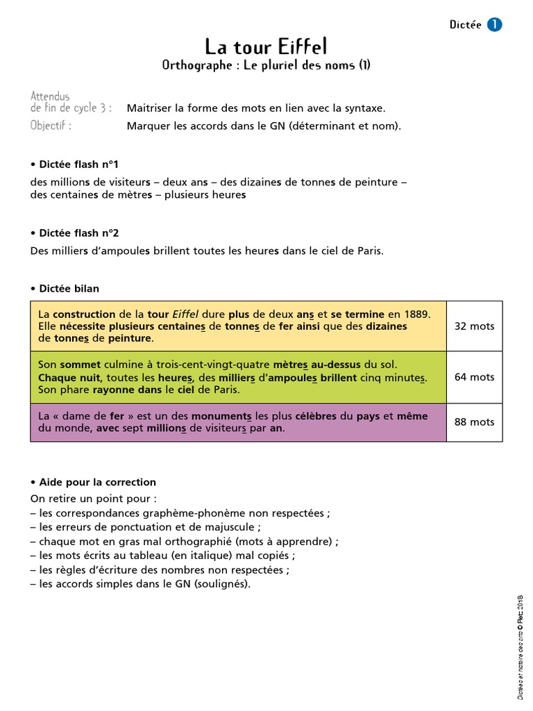 Dictee Cm2 Les Tres Riches Heures Dictees Flash Et Bilan 1-26 | PDF | Médusa