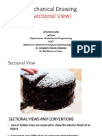 Mechanical Drawing Sectional View