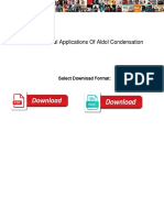 Pharmaceutical Applications of Aldol Condensation