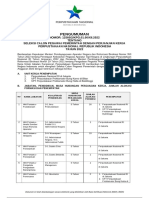 Pengumuman Seleksi PPPK Perpusnas Tahun 2022.