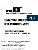 Final Year Projects, Chennai - Tamil Nadu -- IEEE MCA Projects 2011