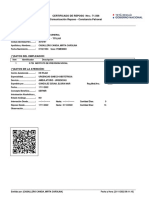 Certificado de Reposo Nro.: 71.566 Comunicación Reposo - Constancia Patronal