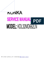 Manual Service KDL32MD662LN