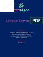 Letreros odontológicos para niños y consultorio