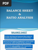 Balance Sheet - Ratio Analysis