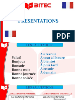 Presentation Sesion -02 Les Salutations Idioma Extranjero