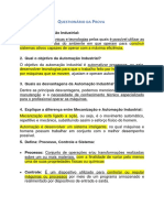 Lista de Exercícios de Manutenção Eletromecânica