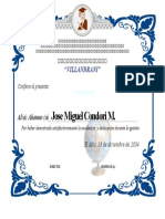 Diploma de Honor Colores