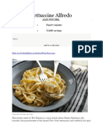 Fettuccini Pasta (NY Times)
