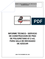 Servicio de Construcción de Piso de Poliuretano 87.3 m2